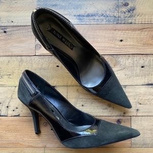 Nine West - Suede/ Patent Leather Pumps